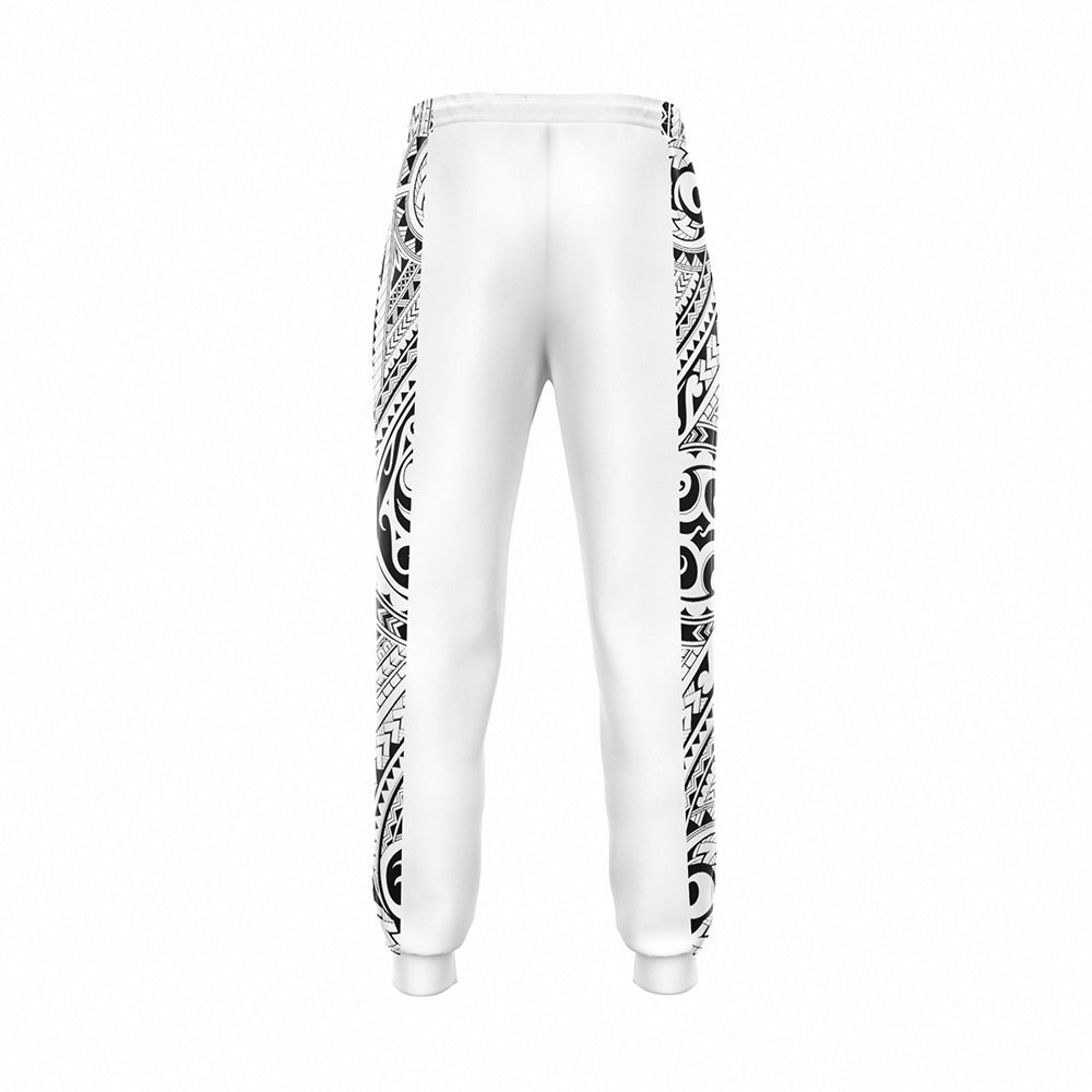 2024 All Blacks Maori White Hoodie and Pants Personalised