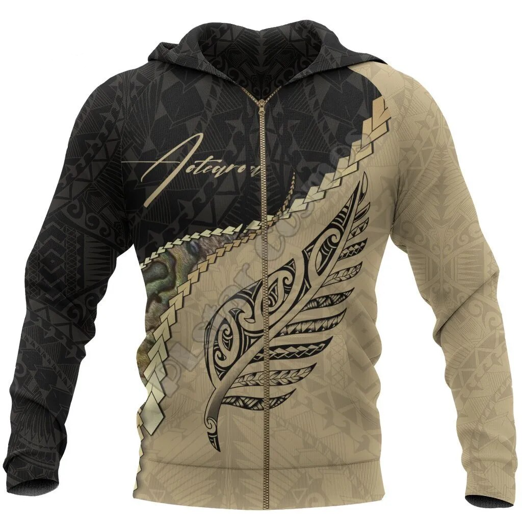New Zealand Flag Maori Aotearoa Tribe Haka Native Hoodie