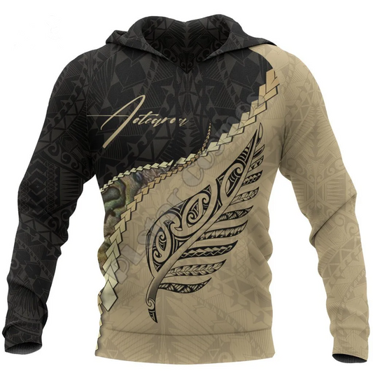 New Zealand Flag Maori Aotearoa Tribe Haka Native Hoodie